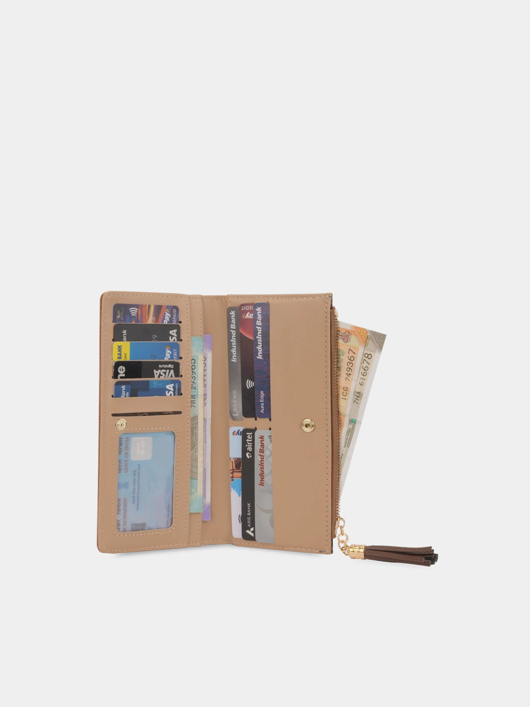 Mono Safain25 Large Bifold Zip Wallet