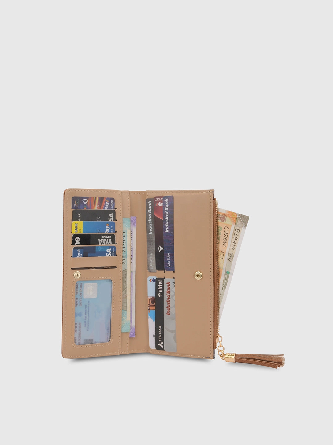 Mono Safain25 Large Bifold Zip Wallet