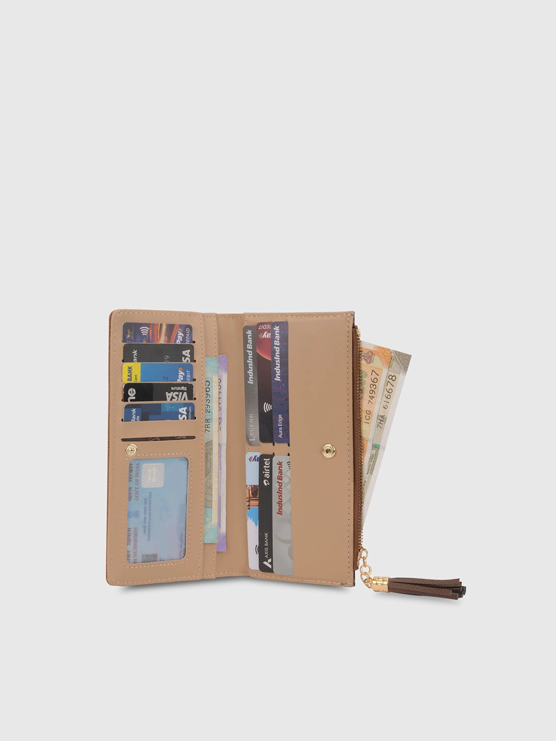 Mono Safain25 Large Bifold Zip Wallet