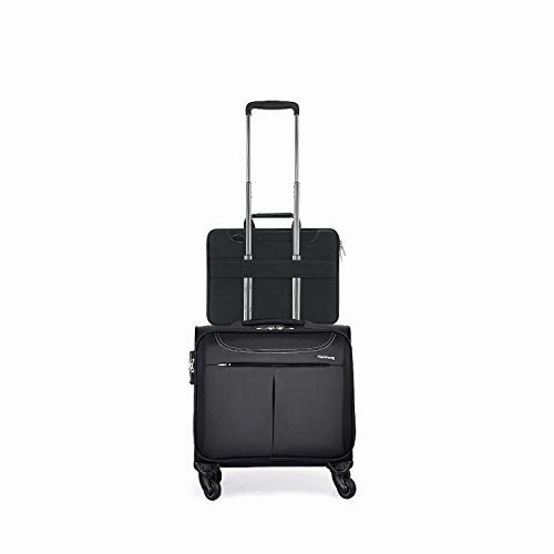 MOSISO Laptop Shoulder Bag Compatible 2018 MacBook Air 13 A1932 Retina Display/MacBook Pro 13 A1989 A1706 A1708 USB-C 2018 2017 2016/Surface Pro 6/5/4/3, Briefcase Handbag with Trolley Belt, Black