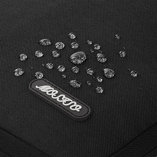 MOSISO Laptop Sleeve Briefcase Handbag Compatible 15-15.6 Inch MacBook Pro, Notebook Computer, Polyester Multifunctional Carrying Case Protective Bag Cover, Black
