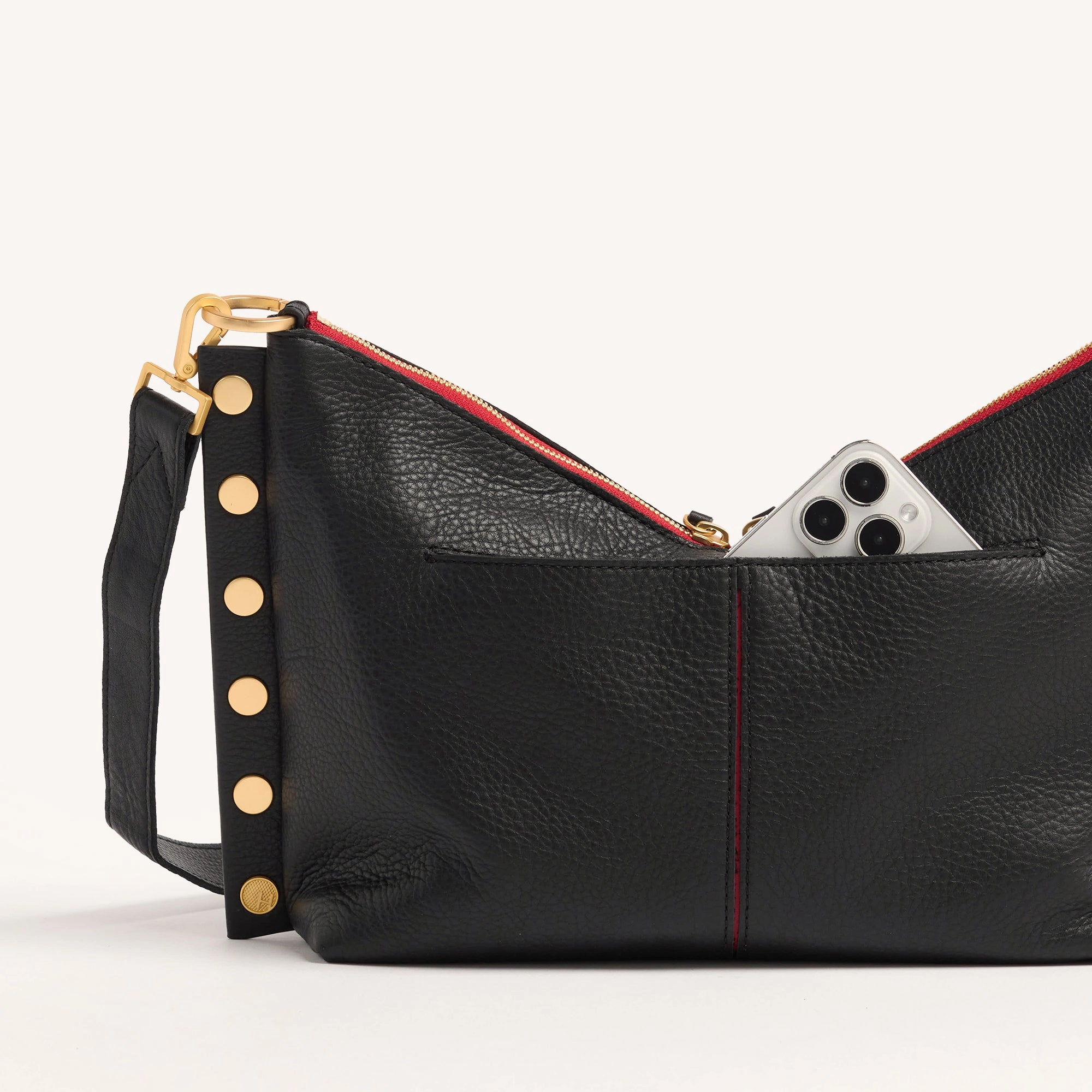 Mr. G | Black/Brushed Gold Red Zip | Med