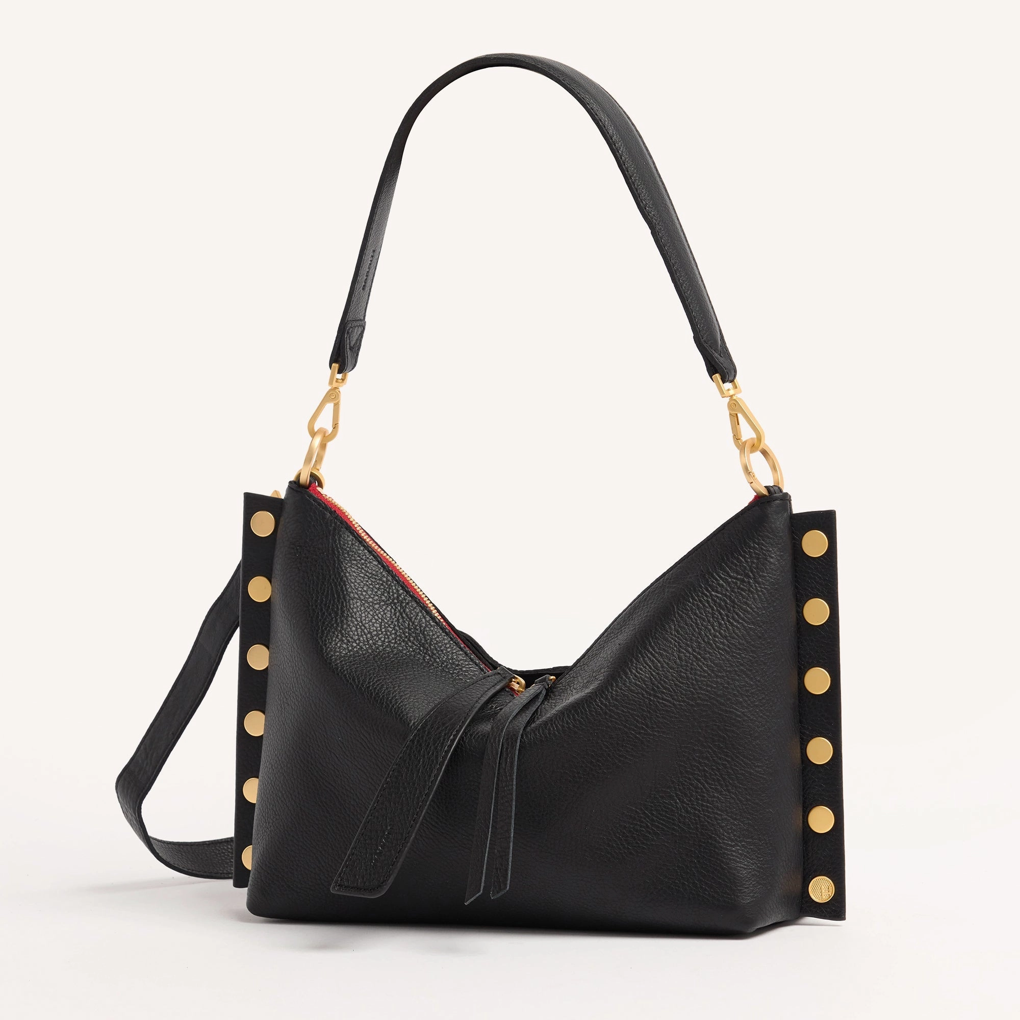 Mr. G | Black/Brushed Gold Red Zip | Med