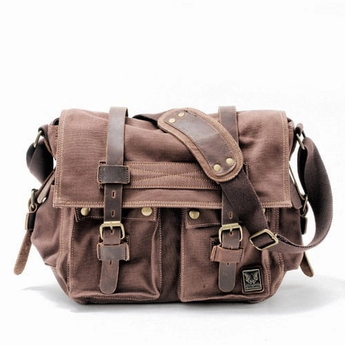 MUCHUAN Canvas Leather Men Messenger Bags I AM LEGEND Will Smith Big Satchel Shoulder Bags Male Laptop Briefcase Travel Handbag