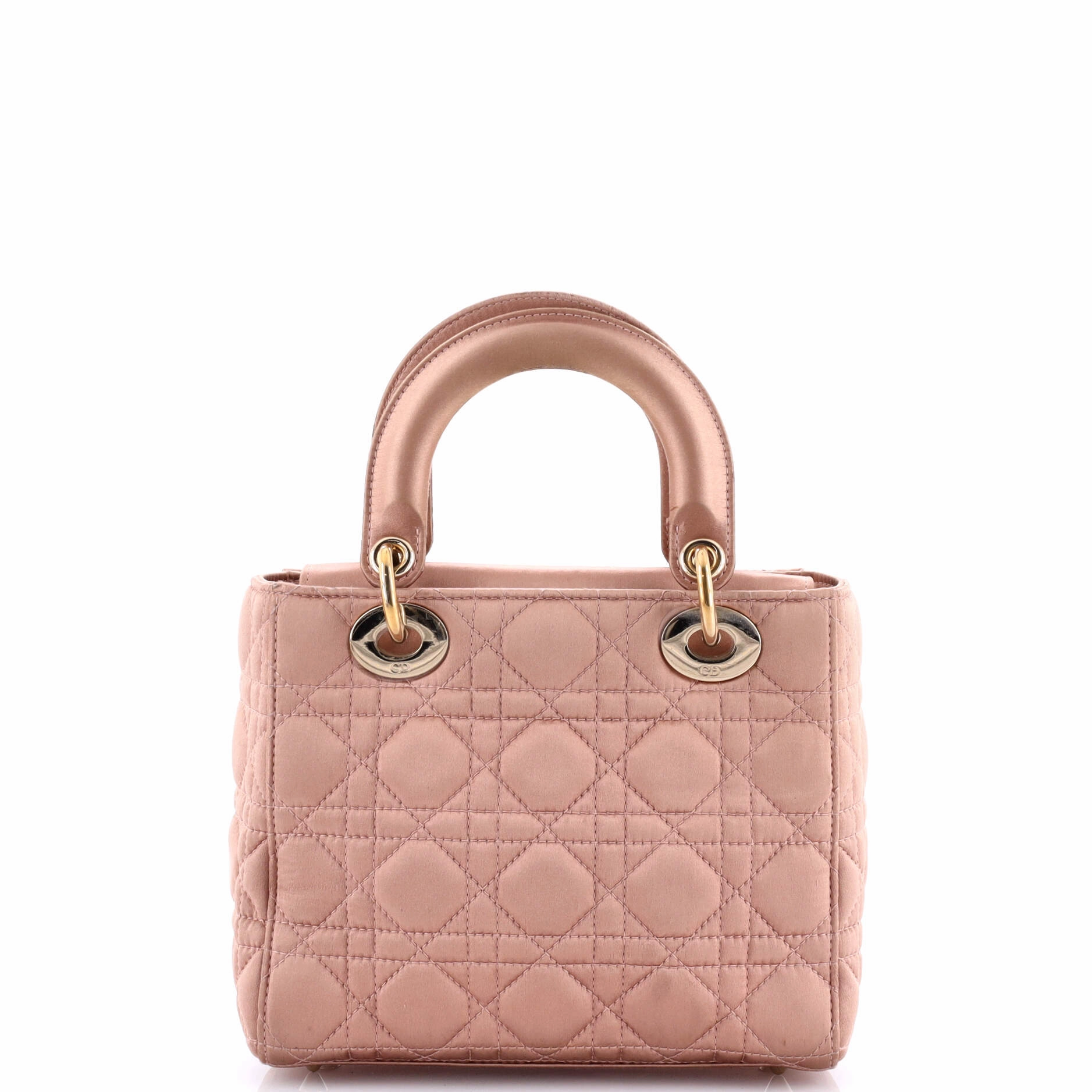 My ABCDior Lady Dior Bag Cannage Quilt Satin with Crystal Charms