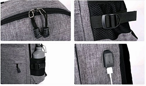 NAGU Laptop BackpackBeyle Anti-theft Water Resistant Travel laptop backpack with USB Charging Port