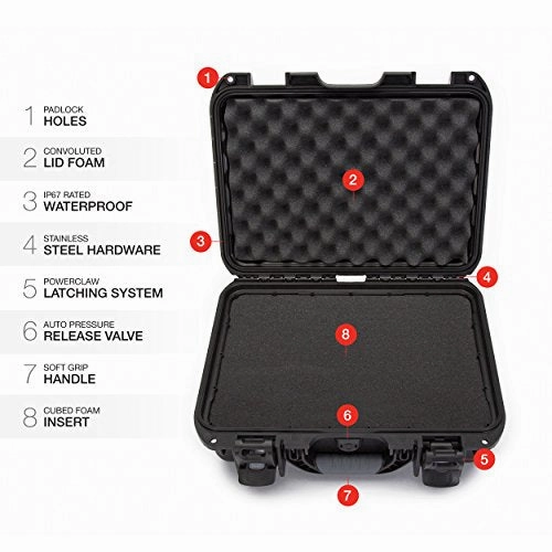 Nanuk 920 Waterproof Hard Case With Foam Insert - Black