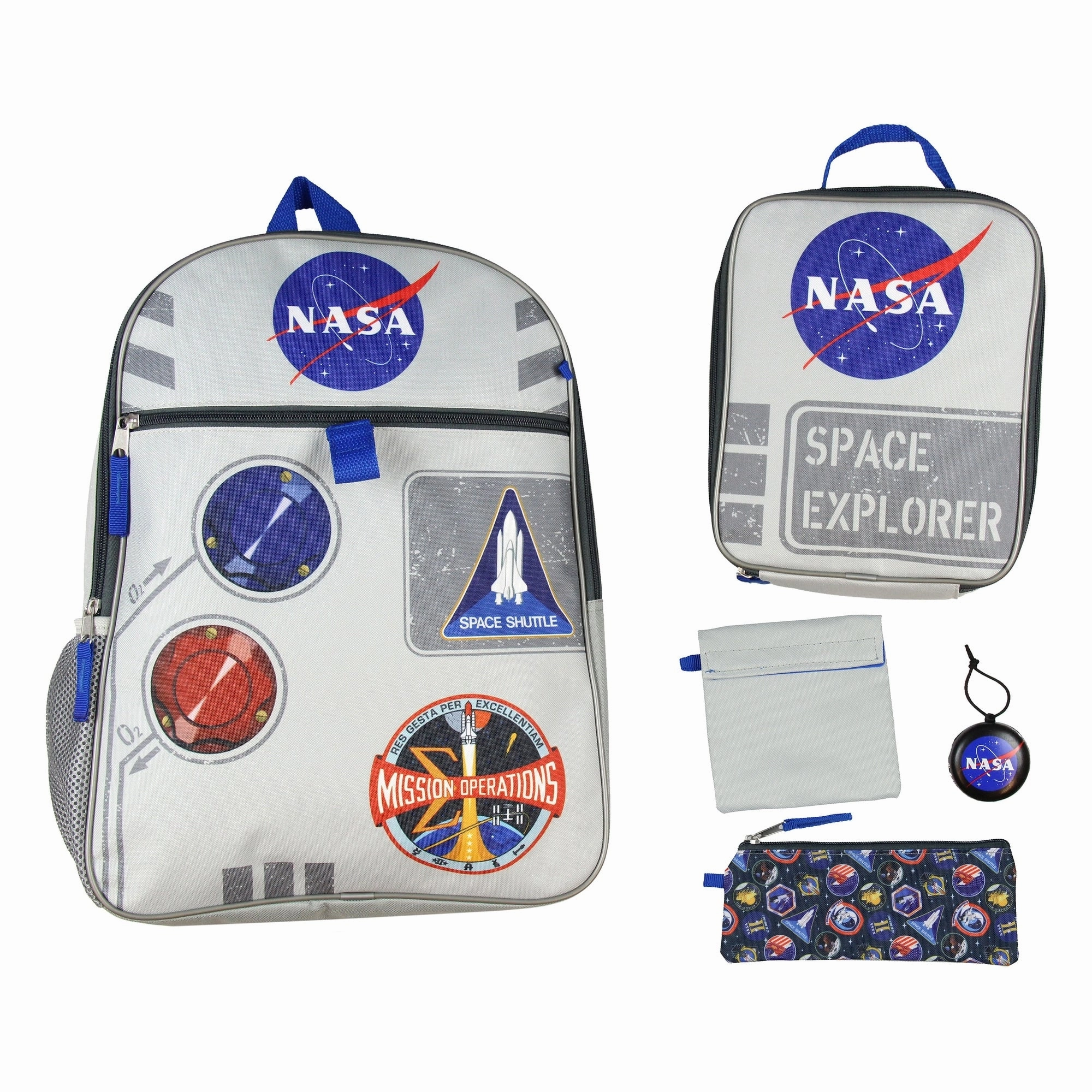 NASA Space Explorer 16" Backpack 5 PC Set - One Size