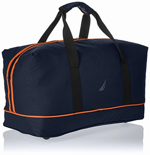 Nautica Gennaker Carry Duffle, Navy/Orange