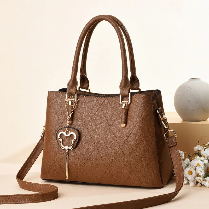 New Trend Embossed Large Capacity Shoulder Bag