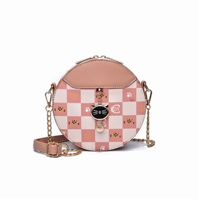 New Women's Bag Shoulder Bag Chain Small Round Bag