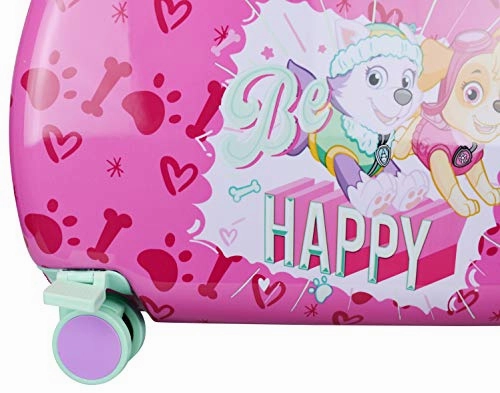 Nickelodeon Paw Patrol Boys - Girls Carry On Luggage 20" Kids Ride-On Trunky Suitcase (GIRL MULTI)
