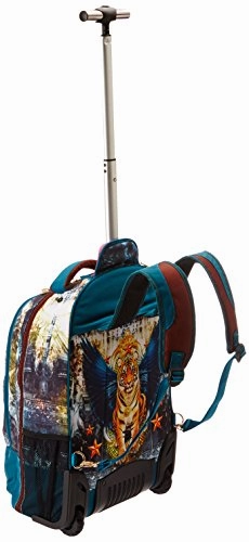 Nicole Lee Leona 21 Inch Rolling Backpack with Laptop Compartment, Guardian King