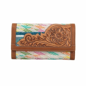 Nocona Western Wallet Women Felicity Tool Woven Multi-Color N770014897 - 7-1/2 x 4-1/2