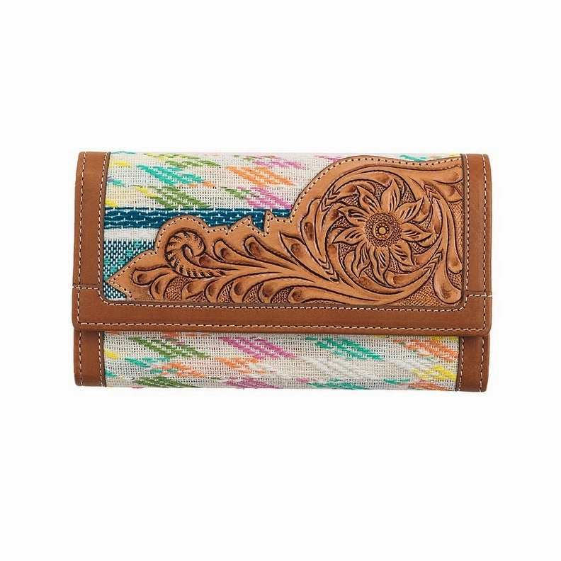 Nocona Western Wallet Women Felicity Tool Woven Multi-Color N770014897 - 7-1/2 x 4-1/2