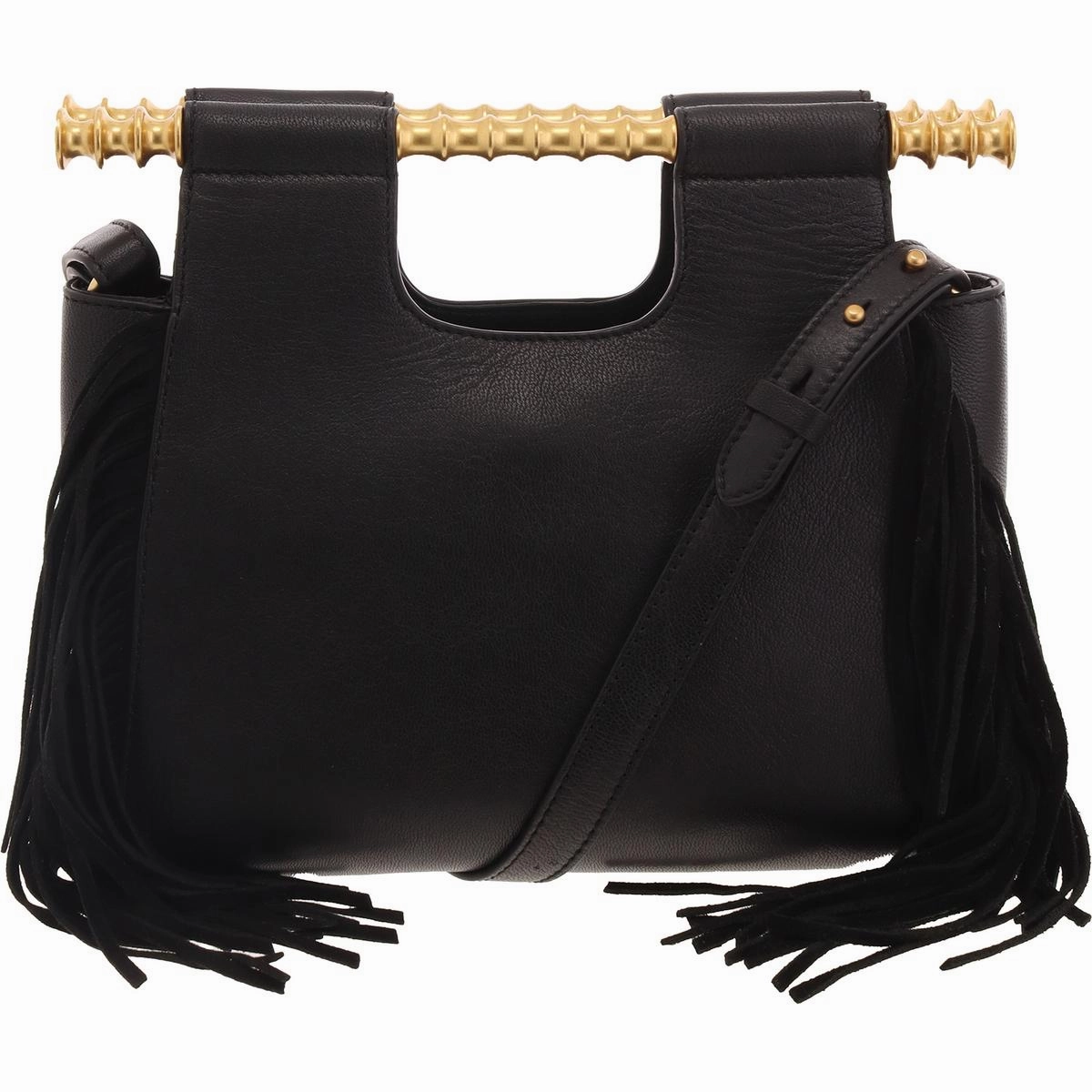 Noemy Womens Fringe Leather Satchel Handbag