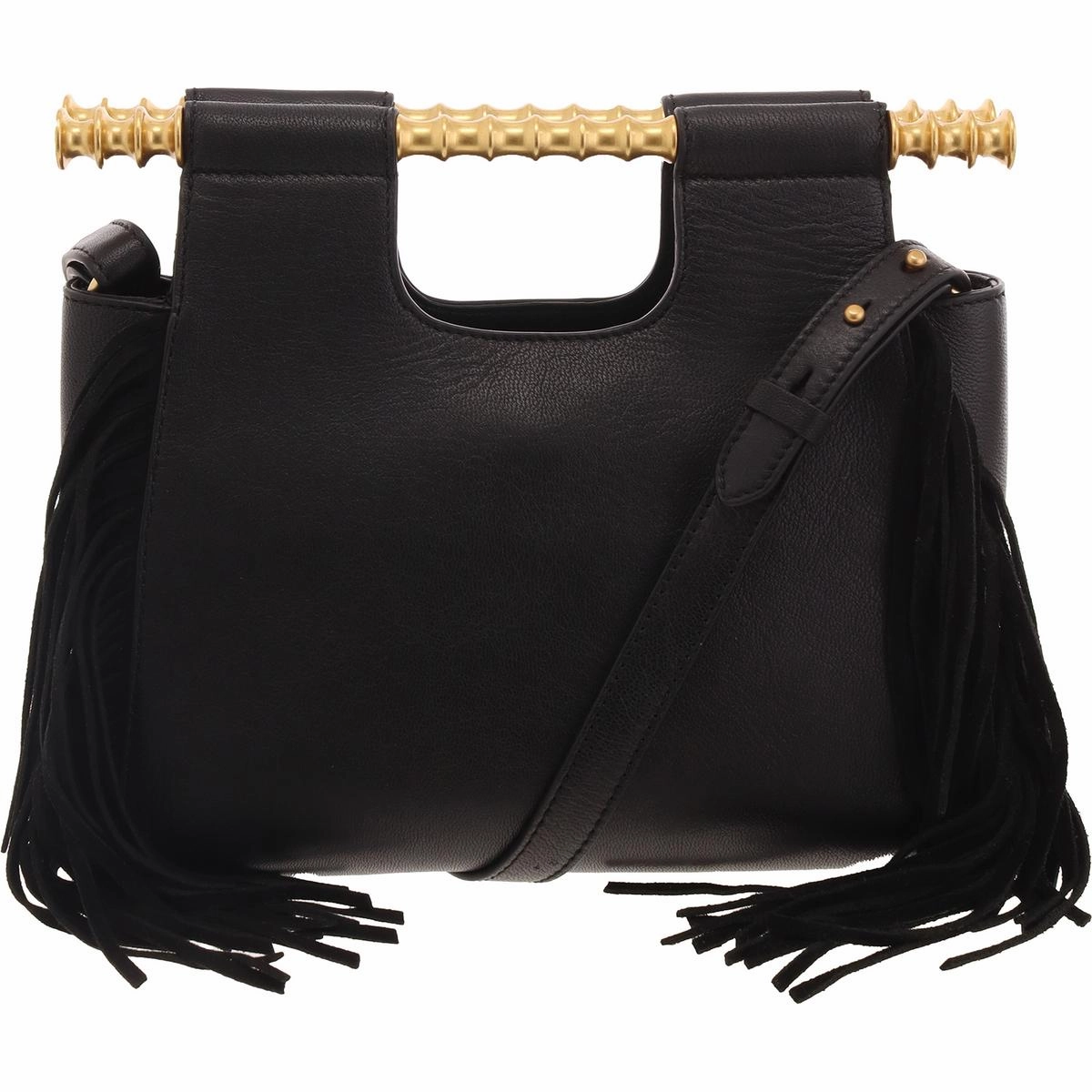 Noemy Womens Fringe Leather Satchel Handbag