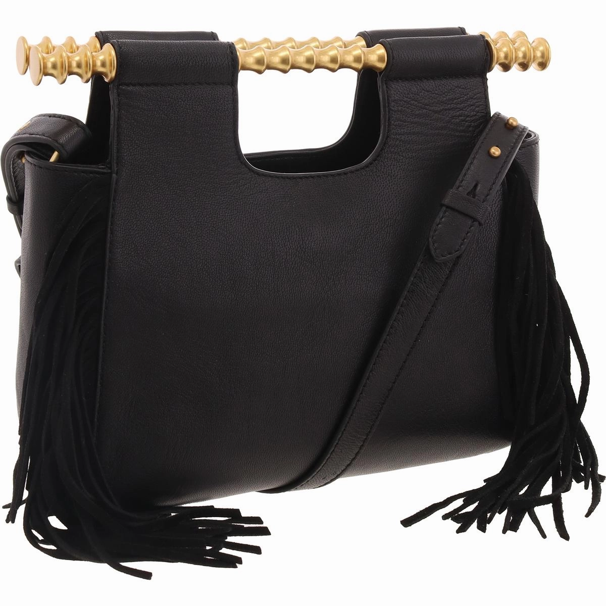 Noemy Womens Fringe Leather Satchel Handbag