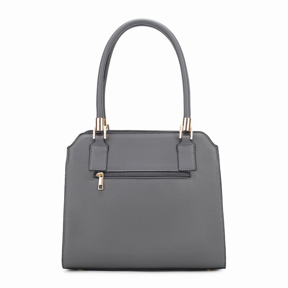 Norah Vegan Leather Womens Satchel Bag with Wristlet  2 pieces