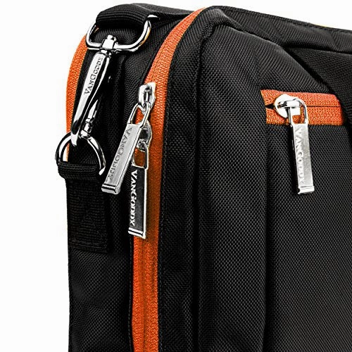 Orange Messenger Bag W/ Heavy Duty Protective Stitching For Dell Gaming Laptop Inspiron 15 7004