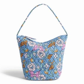 Outlet Cotton Slouchy Bucket Shoulder Bag