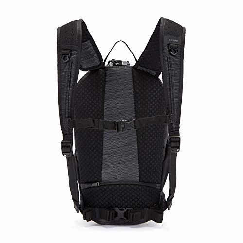 Pacsafe Venturesafe X12 12L Anti-Theft Outdoor Daypack-Fits 11" Laptop, Charcoal Diamond, 12 Liter