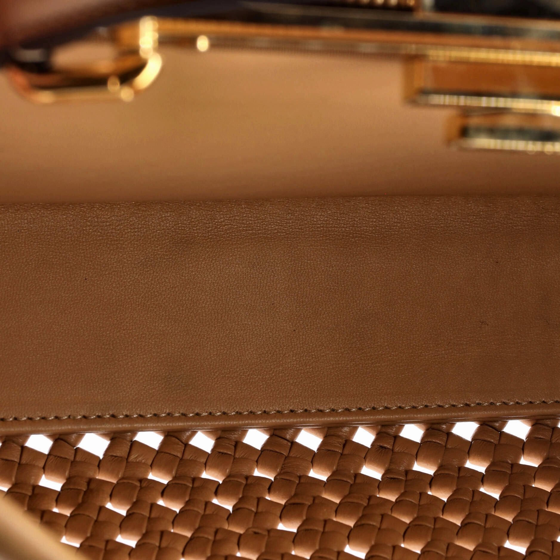 Peekaboo Bag Woven Nappa Leather Regular
