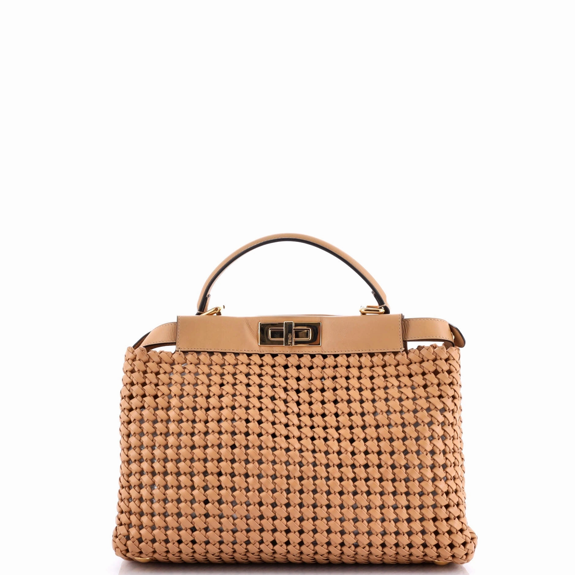 Peekaboo Bag Woven Nappa Leather Regular