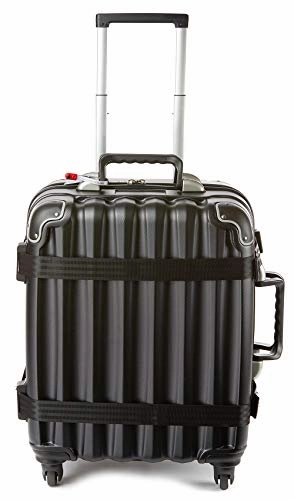 Personalized Luggage Nameplate - VinGardeValise Wine Travel Suitcase - Up to 8 bottles (Black)