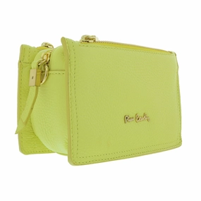 Pierre Cardin Lemon Leather Small Structured Square Crossbody Bag for womens