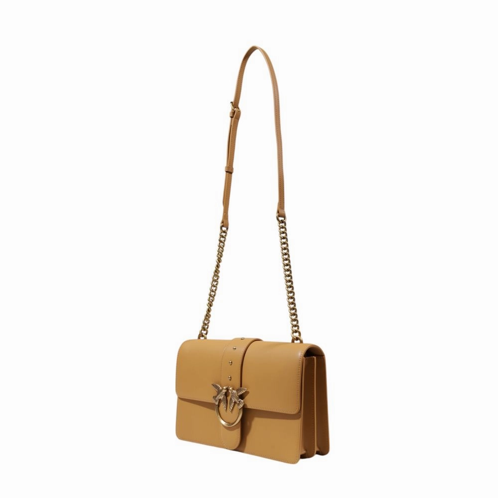 PINKO Beige Leather Handbag