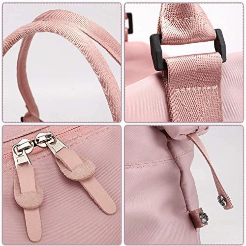 PlasMaller Travel Bag Carry On Sports Gym Duffel Luggage Shoulder Pack for Women (Pink)