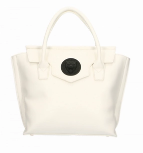 Plein Sport Chic White Polyethylene Handbag