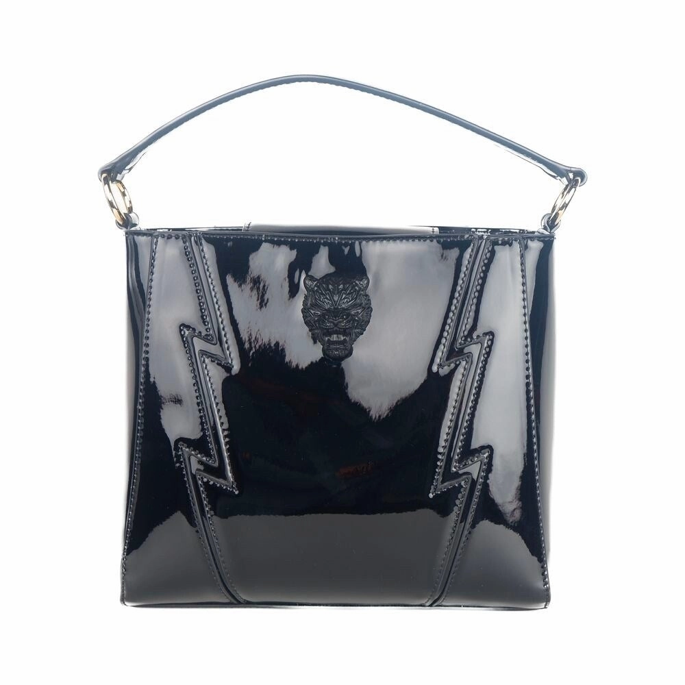 Plein Sport Sleek Patent Effect Crossbody Women's Bag
