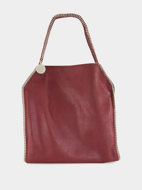 Plum Falabella BabyBella Eco Shaggy Deer Bag