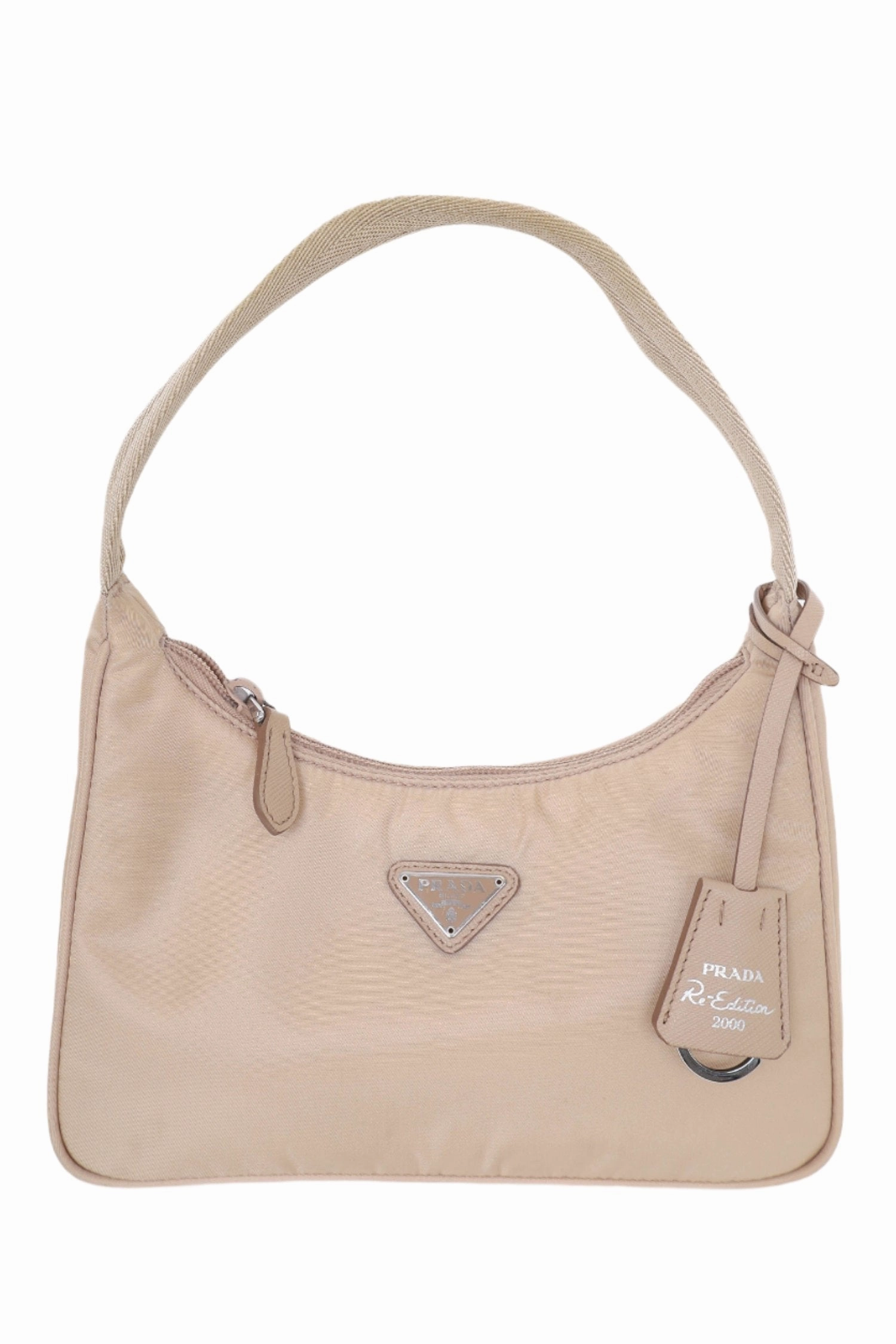 Prada Beige Nylon Re-Edition 2000 Shoulder Bag