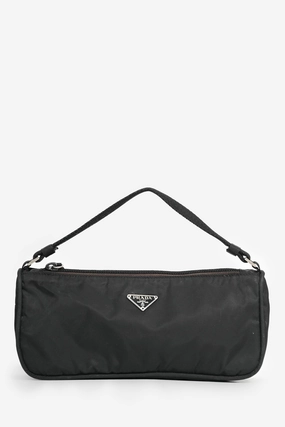 Prada Black Nylon Vintage Pochette (As Is)