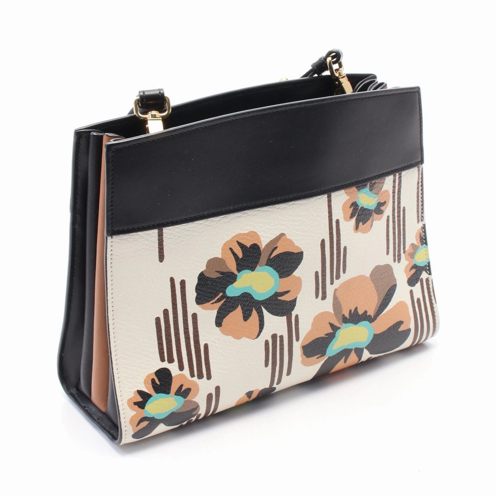 Prada Leather Bibliotheque Shoulder Bag