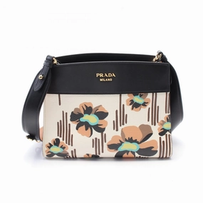 Prada Leather Bibliotheque Shoulder Bag
