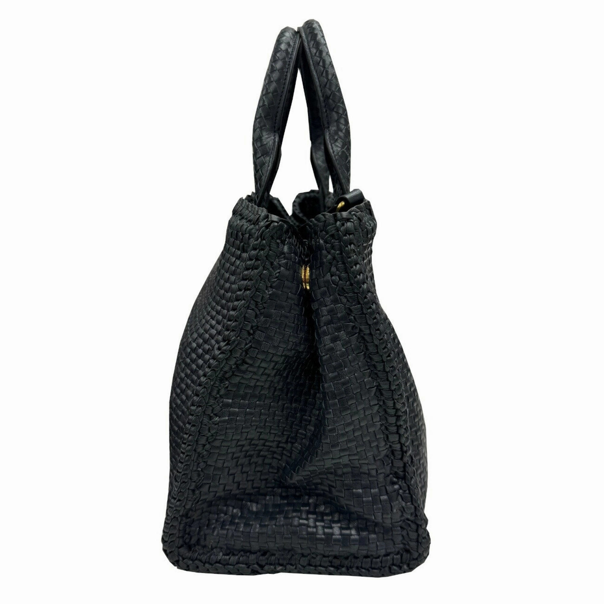 Prada Leather Handbag Shoulder Bag (Pre-Owned)