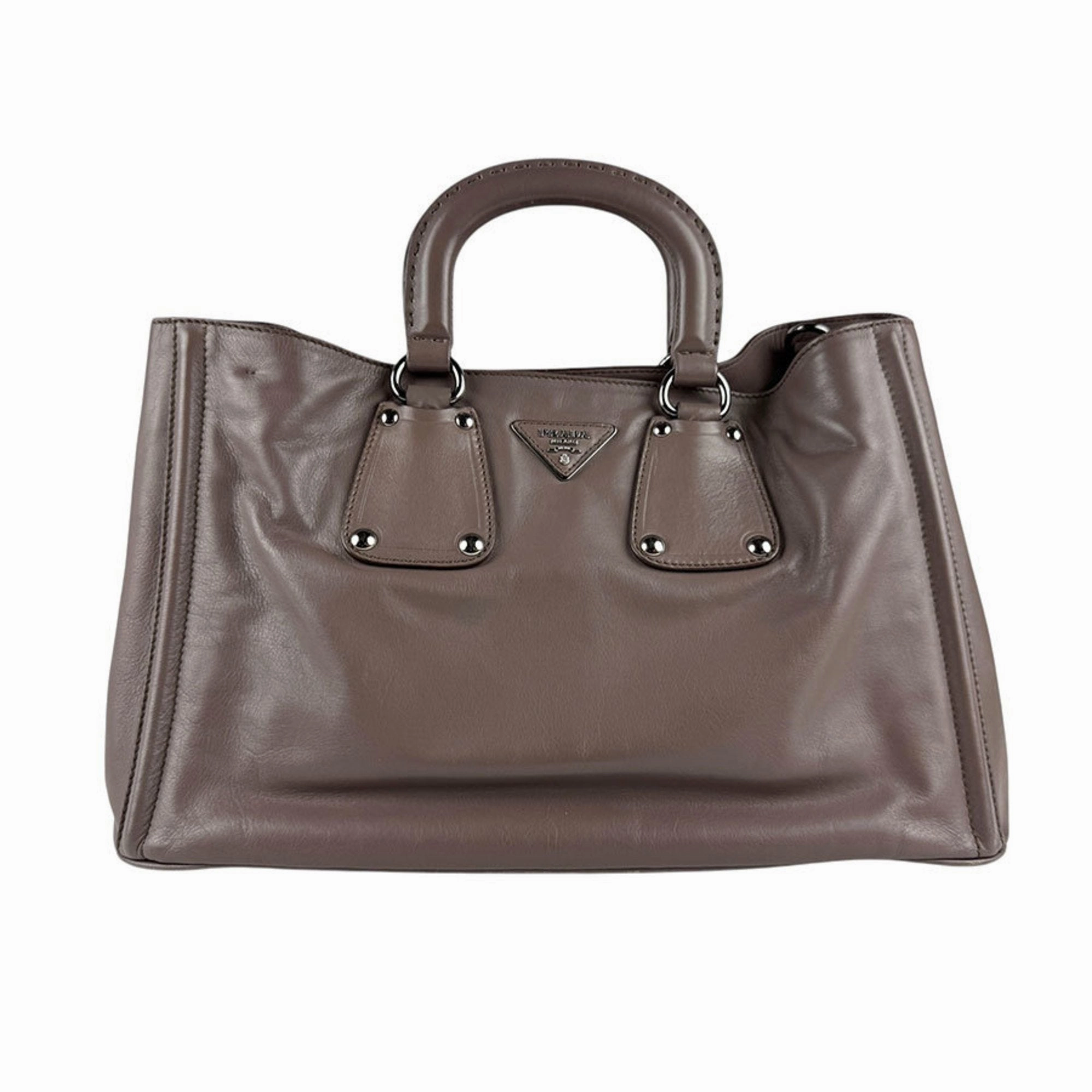 Prada  Leather Handbag Shoulder Bag (Pre-Owned)