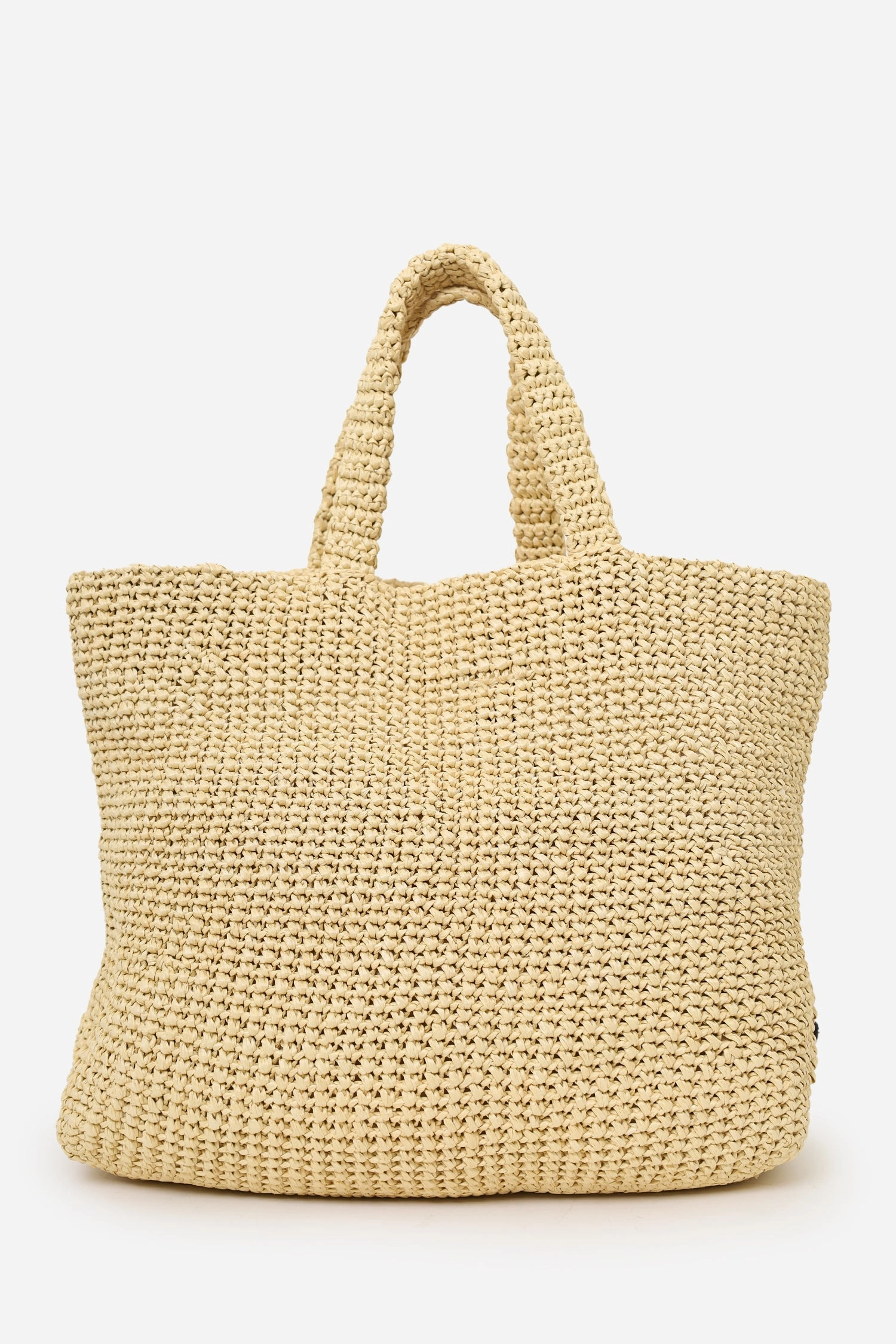 Prada Natural Raffia Crochet Tote Bag