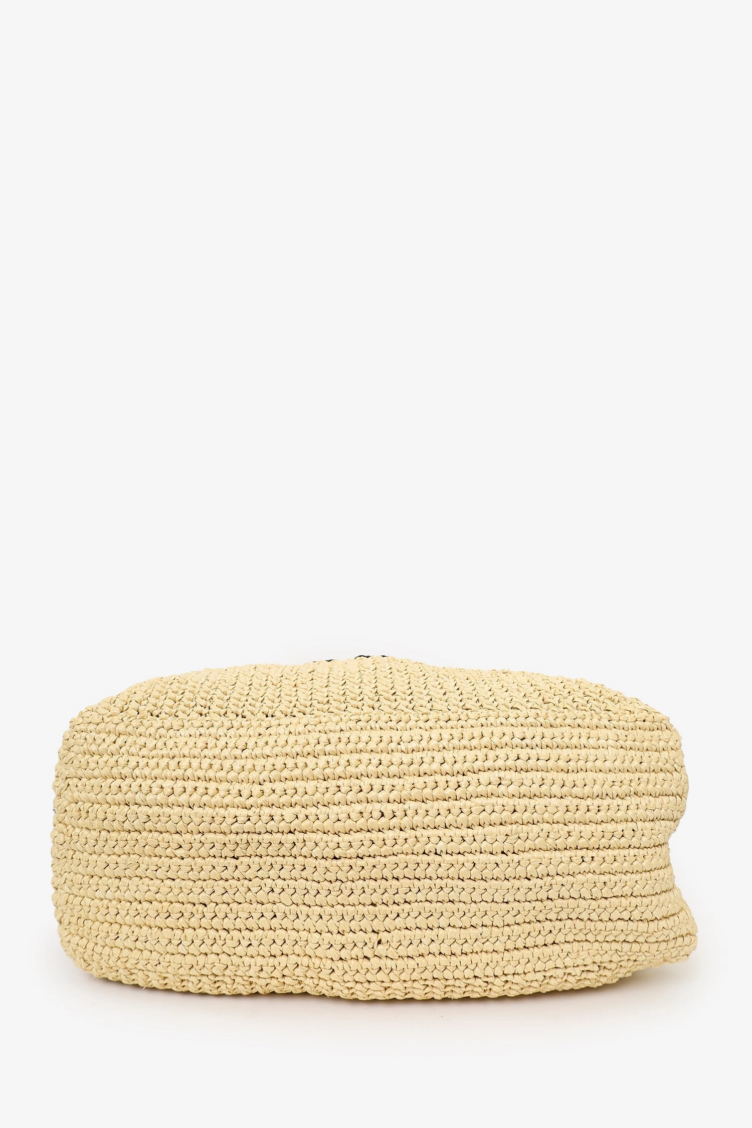 Prada Natural Raffia Crochet Tote Bag