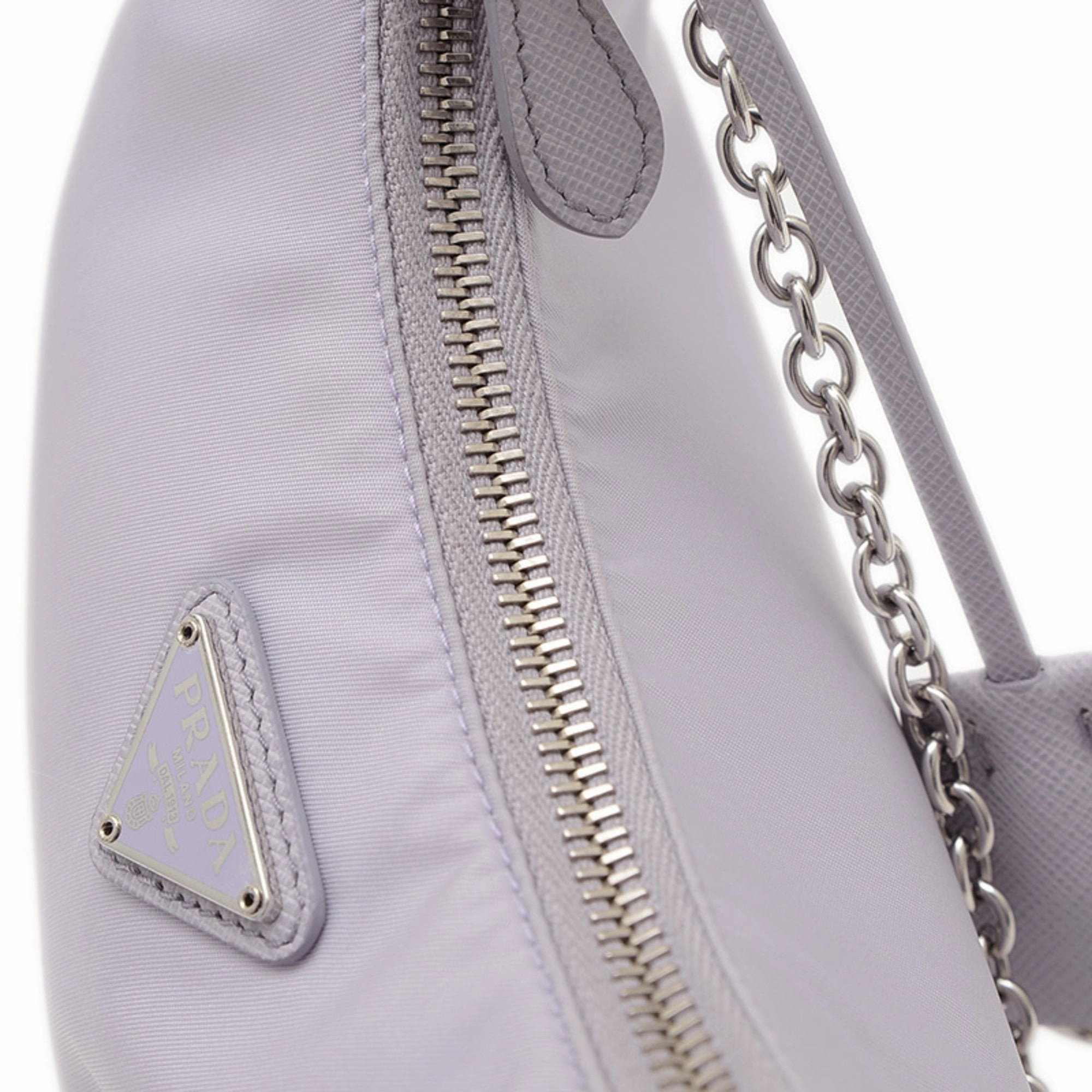 Prada Nylon Leather Shoulder Bag (Pre-Owned)
