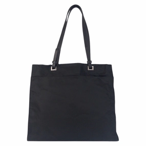 Prada Nylon Leather Shoulder Bag Tote Bag (Pre-Owned)
