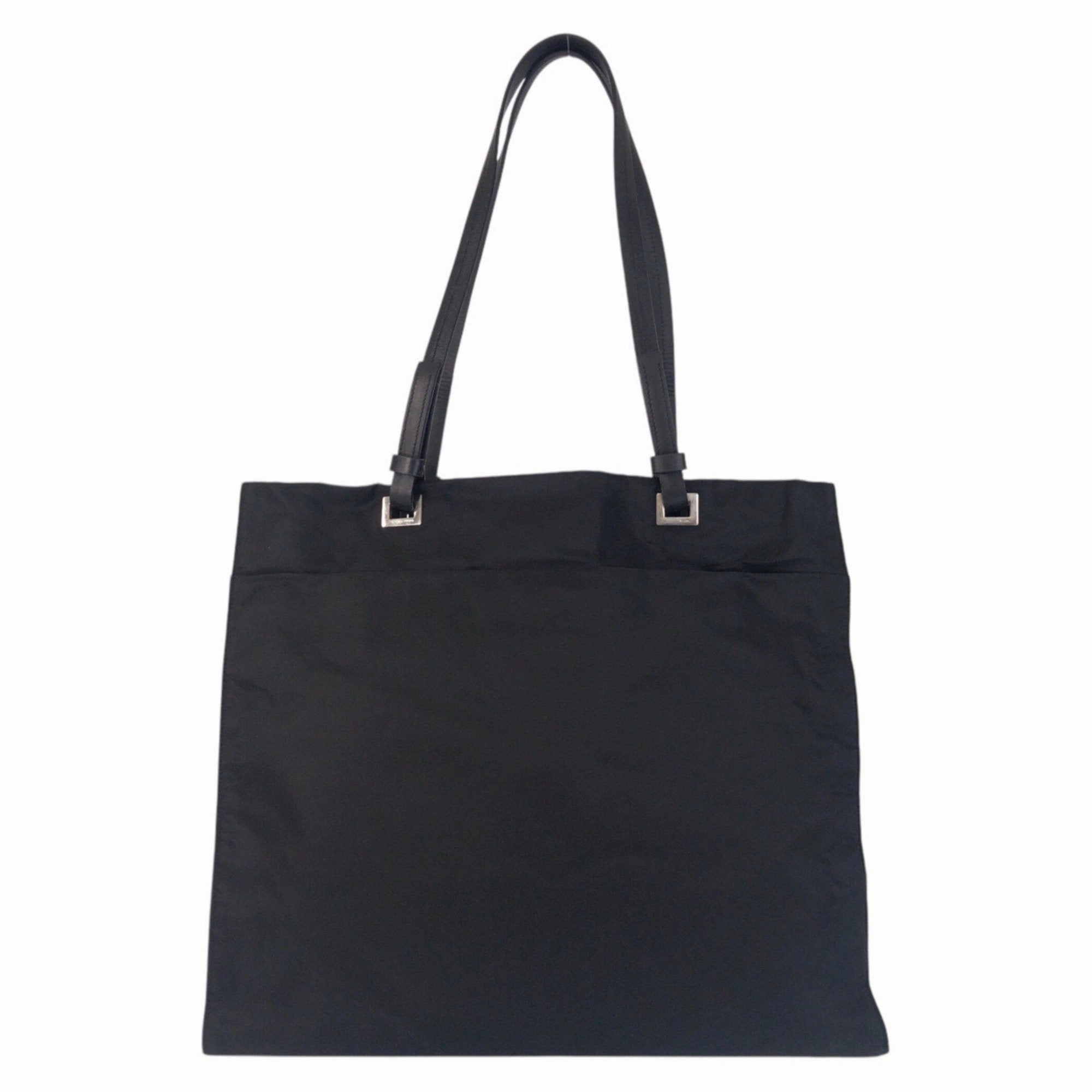 Prada Nylon Leather Shoulder Bag Tote Bag (Pre-Owned)