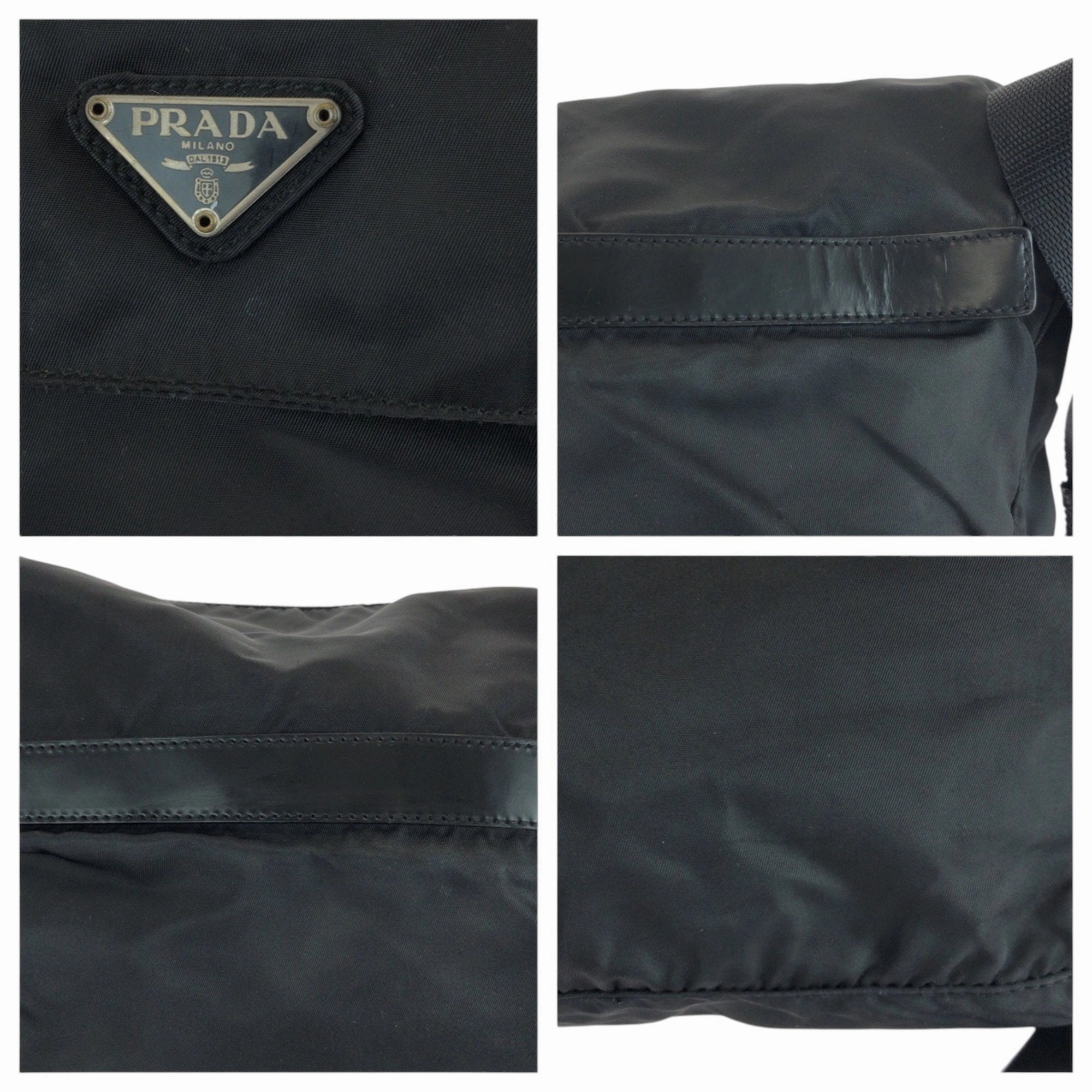Prada Nylon Messenger Bag Shoulder Bag (Pre-Owned)