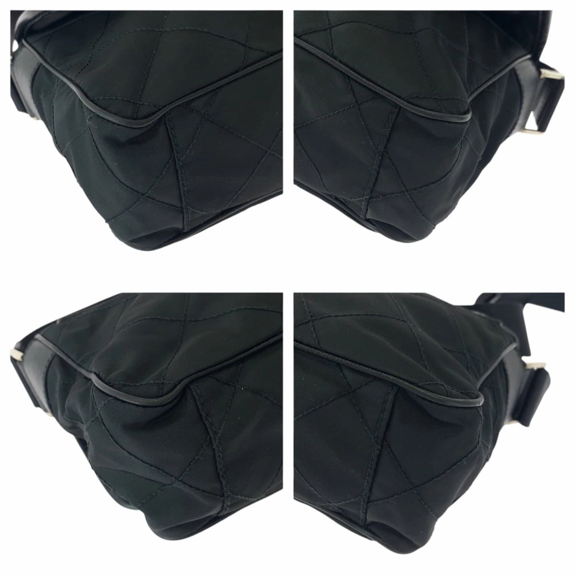 Prada Nylon Messenger Bag Shoulder Bag (Pre-Owned)