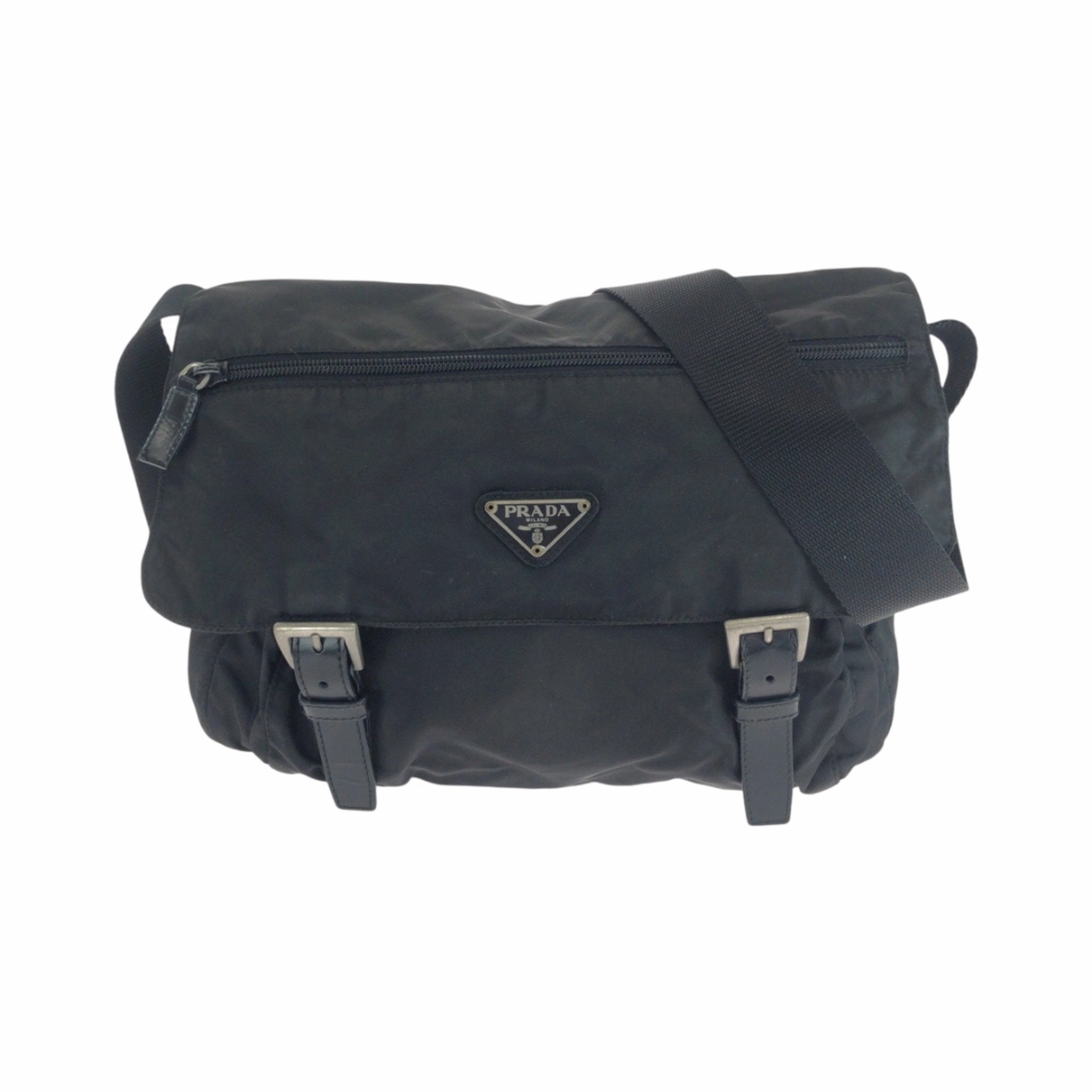 Prada Nylon Messenger Bag Shoulder Bag (Pre-Owned)