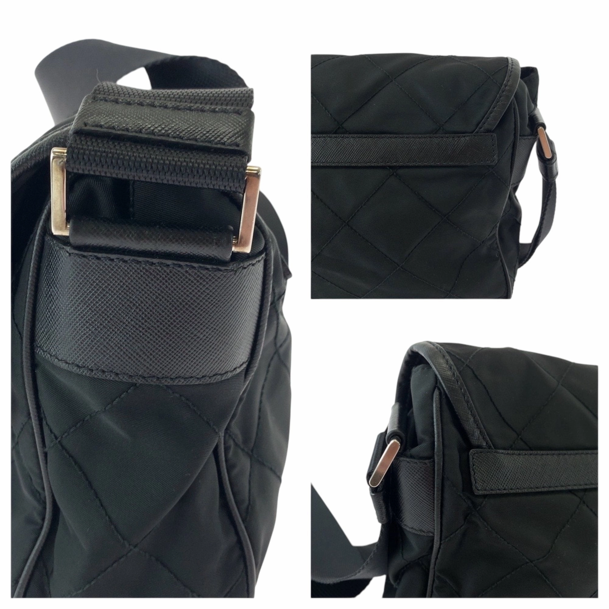 Prada Nylon Messenger Bag Shoulder Bag (Pre-Owned)